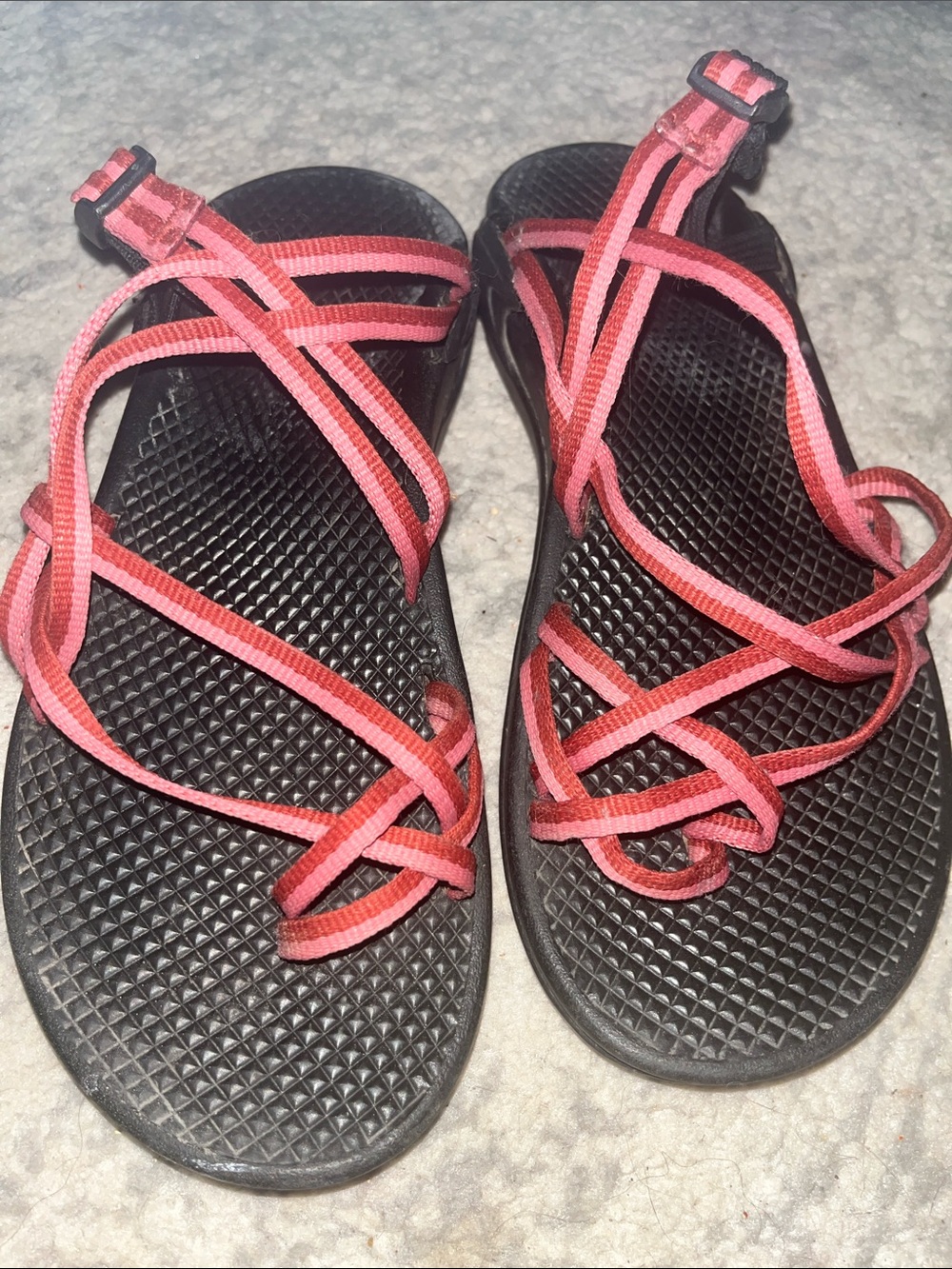 Womens Chaco Strappy Outdoor Sandals - Pink and Black